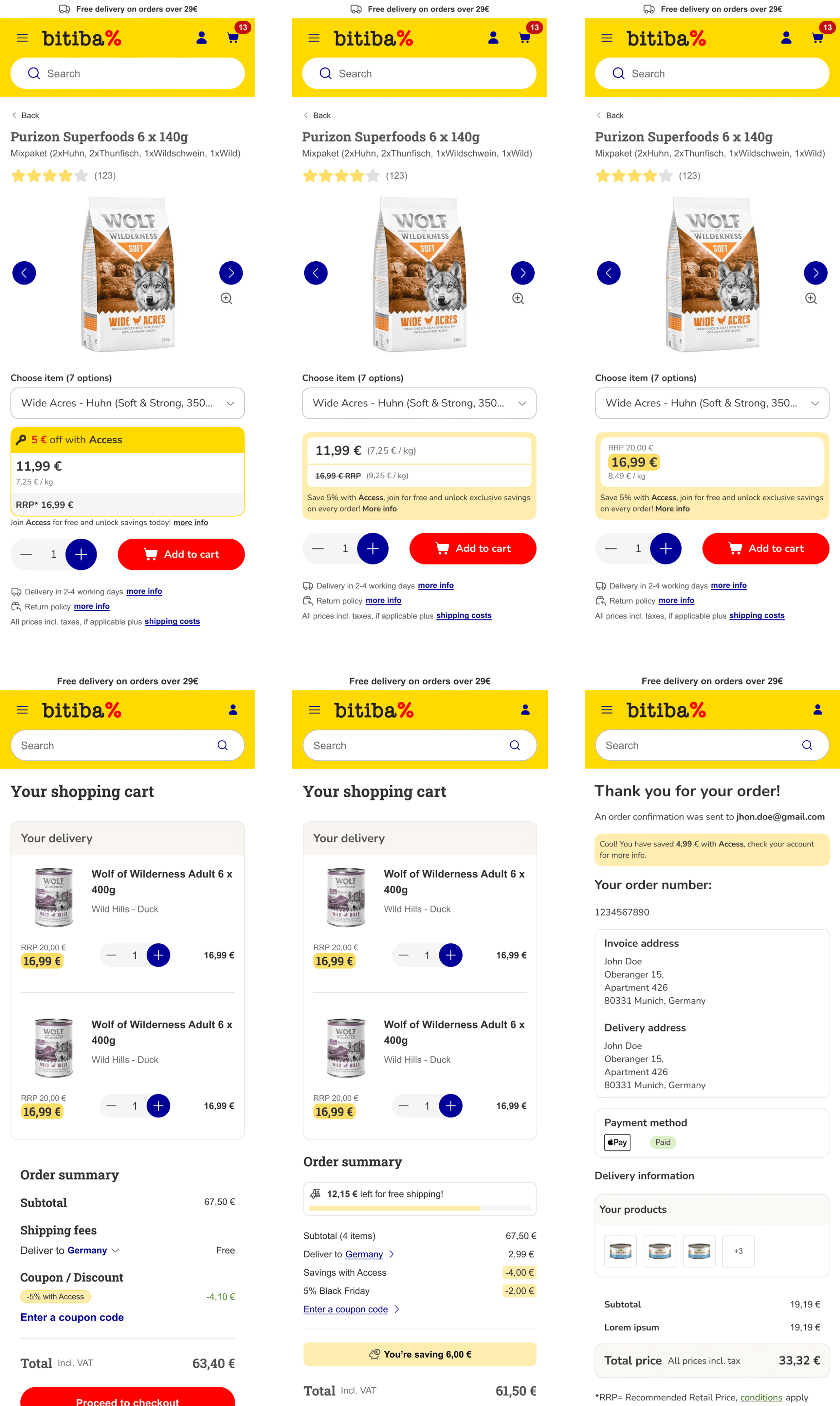 New Bitiba Explorations Screens