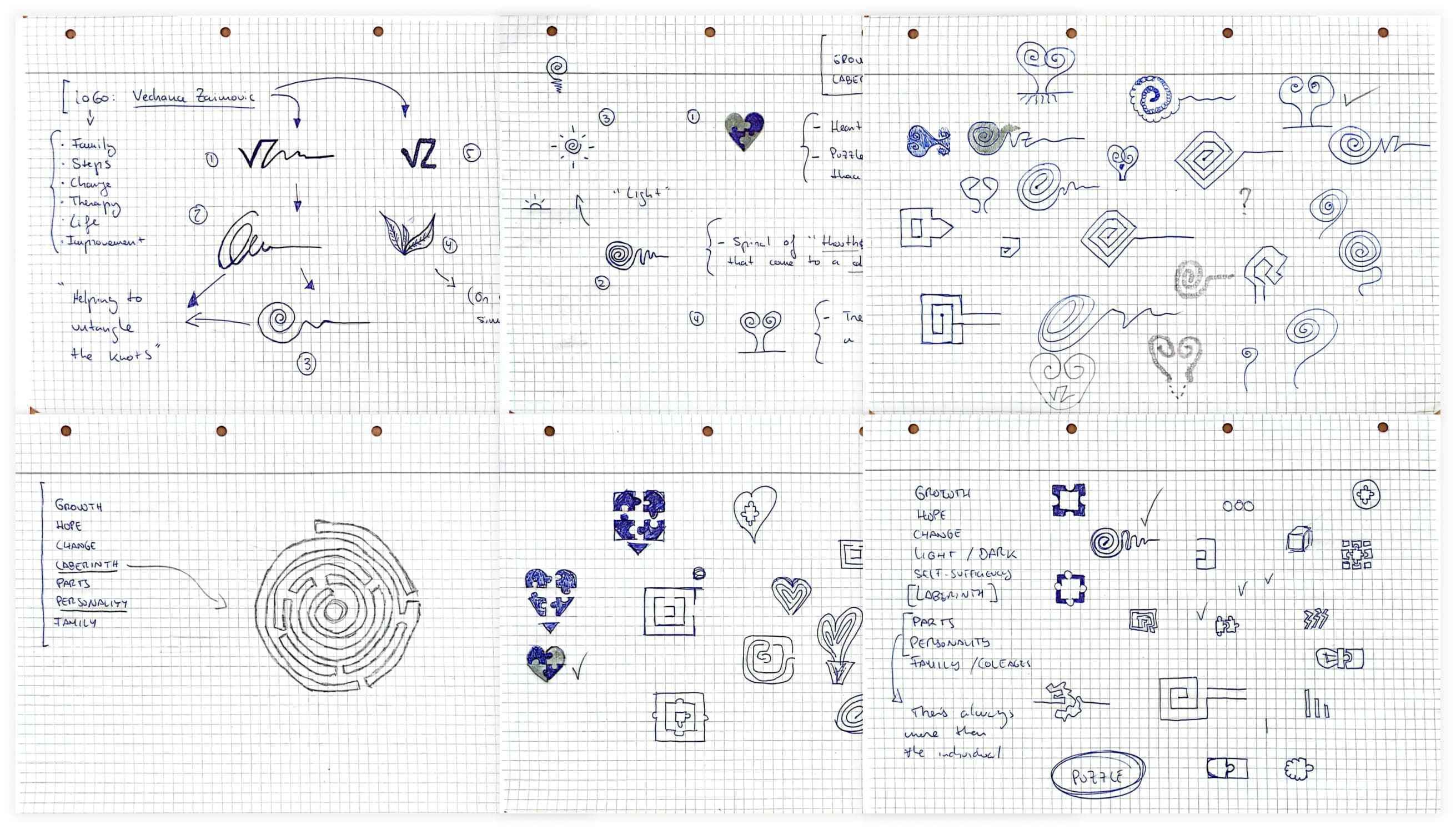 Vedrana Logo Sketches