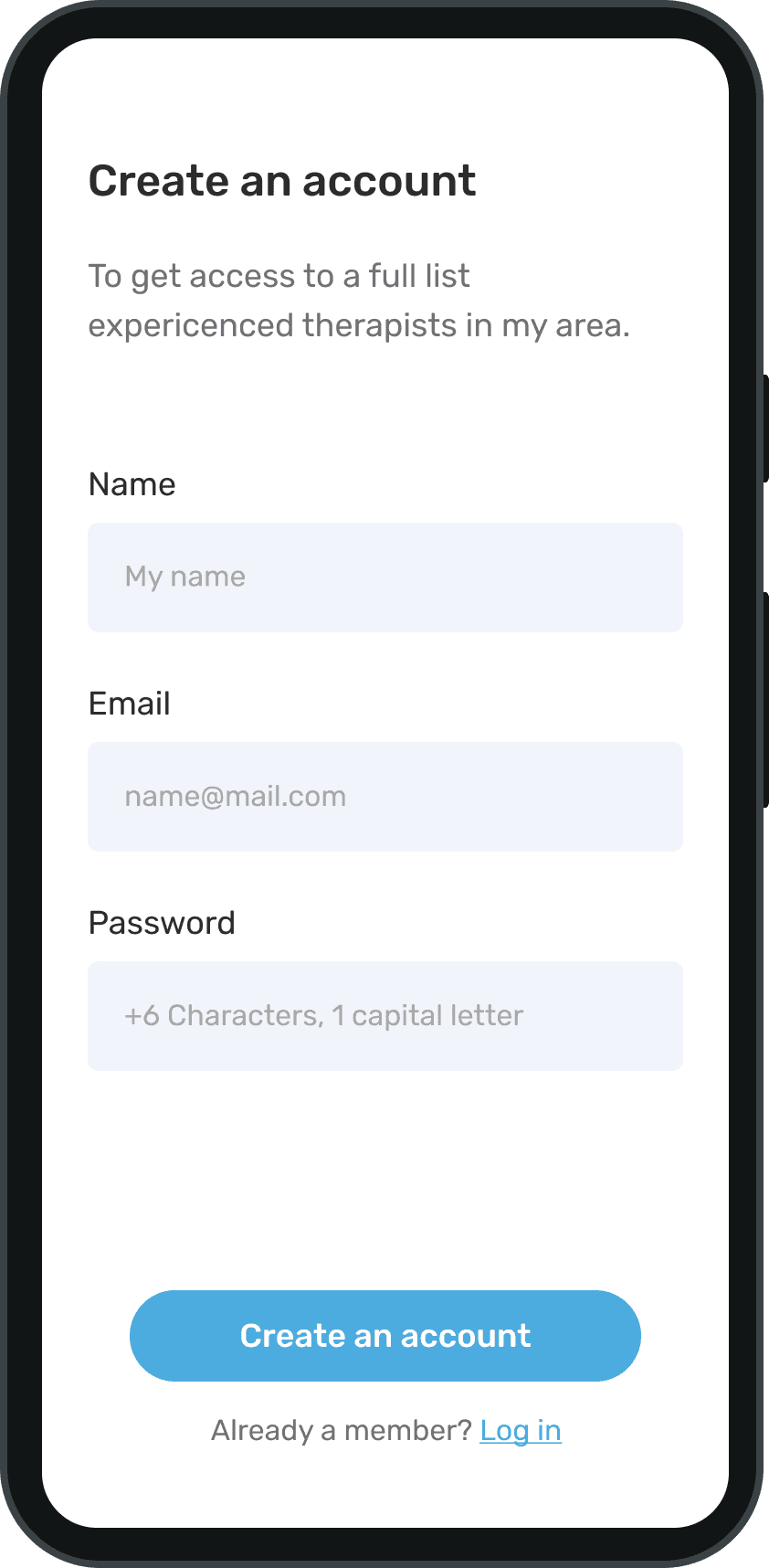 Camino UI Design Screens